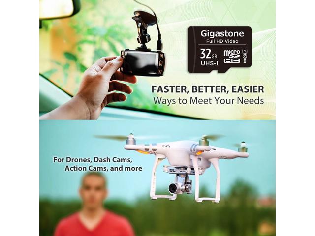 Gigastone 32GB 5-Pack Micro SD Card, Full HD Video, Surveillance Security Cam Action Camera Drone, 90MB/s Micro SDHC UHS-I U1 C10 Class 10