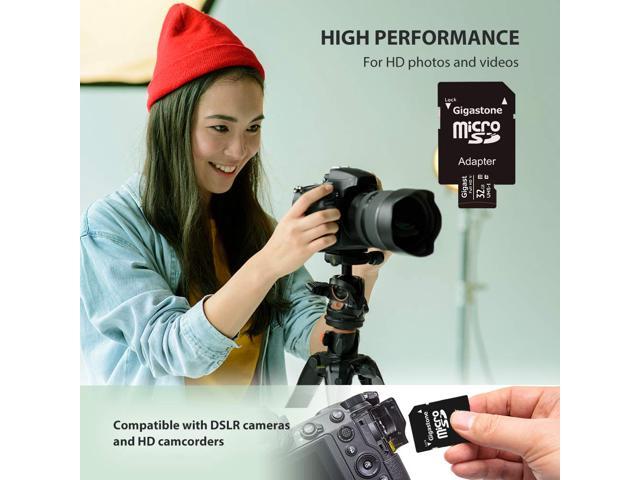 Gigastone 32GB 5-Pack Micro SD Card, Full HD Video, Surveillance Security Cam Action Camera Drone, 90MB/s Micro SDHC UHS-I U1 C10 Class 10