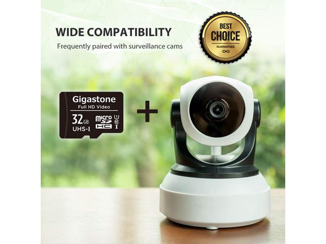 Gigastone 32GB Micro SD Card with Adapter, U1 C10 Class 10 90MB/S, Full HD available, Micro SDHC UHS-I Memory Card - Full HD Video Series