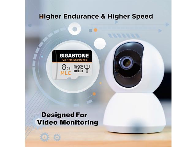 [10x High Endurance ] Gigastone Industrial 8GB 10-Pack MLC Micro SD Card, Full HD Video Recording, Dash Cam, Surveillance Compatible 85 MB/s, U1...