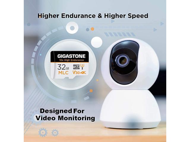 [10x High Endurance] Gigastone Industrial 32GB 5-Pack MLC Micro SD Card, 4K Video Recording, Security Cam, Dash Cam, Surveillance Compatible...