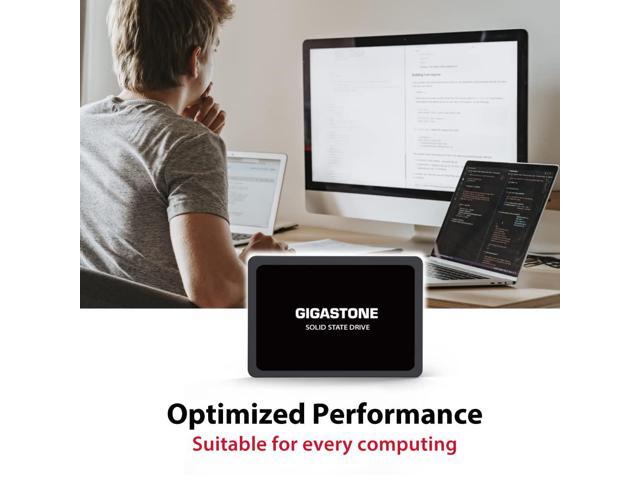 Gigastone 2-Pack 120GB SSD SATA III 6Gb/s. 3D NAND 2.5' Internal Solid State Drive, Read up to 500MB/s. Compatible with PC, Desktop and Laptop, 2.5...