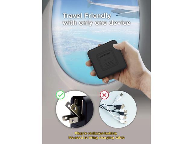 Gigastone 4-in-1 10000mAh Qi Wireless Portable Charger 24W Wireless Power Bank Black