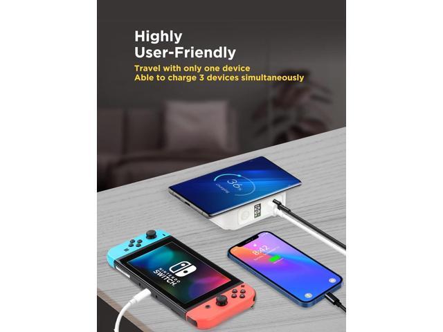 Gigastone 4-in-1 10000mAh Qi Wireless Portable Charger 24W Wireless Power Bank