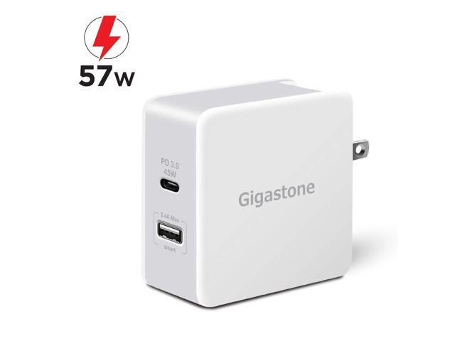 Gigastone USB-C 60W Wall Charger Power Delivery PD 3.0 45W Fast Charge, Foldable