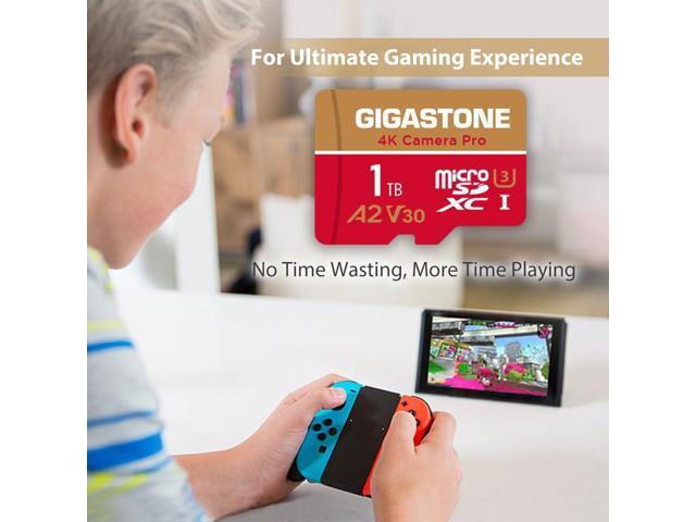 [5-Yrs Free Data Recovery] Gigastone 1TB Micro SD Card, 4K Camera Pro, R/W up to 150/140 MB/s, 4K Video Recording for GoPro, DJI, Drone, MicroSDXC...