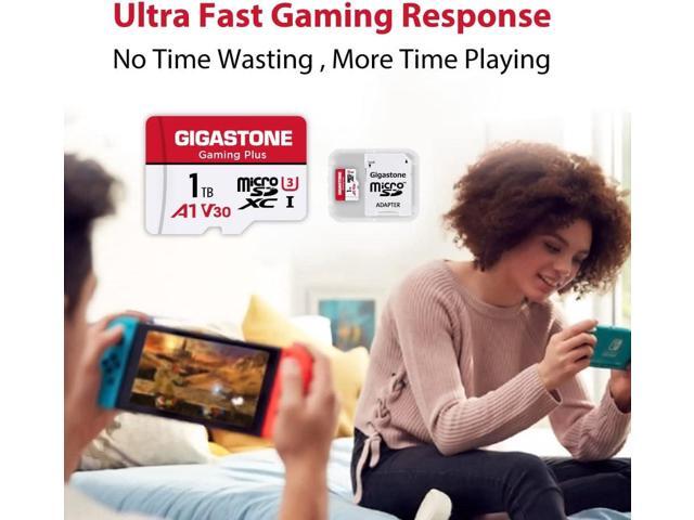 [Gigastone] 1TB Micro SD Card, Gaming Plus, up to 150MB/s, MicroSDXC Memory Card for Nintendo-Switch, Steam Deck, 4K Video Recording, UHS-I A1 U3...
