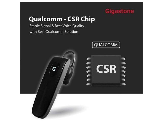 Gigastone D1 Bluetooth Earpiece, Wireless Handsfree Headset with Microphone, 6-8 Hrs Driving Single Ear Bluetooth Headset, Noise Canceling Mic,...