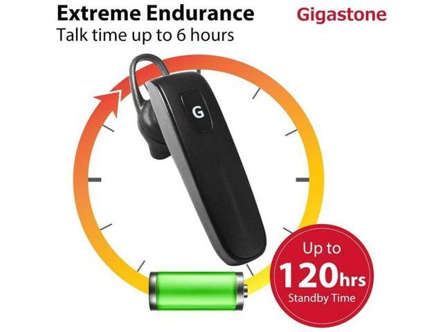 Gigastone D1 Bluetooth Earpiece, Wireless Handsfree Headset with Microphone, 6-8 Hrs Driving Single Ear Bluetooth Headset, Noise Canceling Mic,...