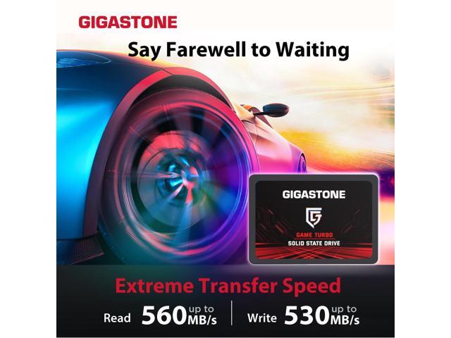 Gigastone Game Turbo 2-Pack 512GB SSD SATA III 6Gb/s. 3D NAND 2.5' Internal Solid State Drive, Read up to 560MB/s. Compatible with PS4, PC, Desktop...