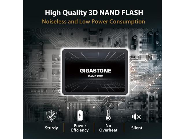 Gigastone Game Pro 5-Pack 128GB SSD SATA III 6Gb/s. 3D NAND 2.5' Internal Solid State Drive, Read up to 510MB/s. Compatible with PS4, PC, Desktop...