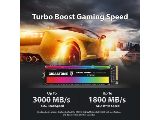 GIGASTONE M.2 SSD 500GB PCIe 3.0 NVMe SSD Internal Gaming Solid State Hard Drives Upgrade PC Laptop Storage High Speed Response for Gamers Graphic...