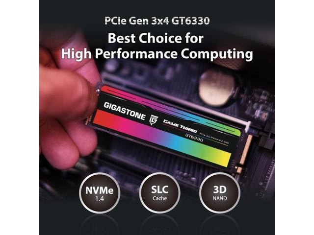 GIGASTONE M.2 SSD 500GB PCIe 3.0 NVMe SSD Internal Gaming Solid State Hard Drives Upgrade PC Laptop Storage High Speed Response for Gamers Graphic...