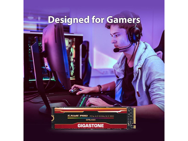 GIGASTONE M.2 SSD 500GB PCIe 4.0 NVMe SSD Internal Gaming Solid State Hard Drive Upgrade PC Laptop PS5 Storage Turbo Speed Response for Gamers 3D...