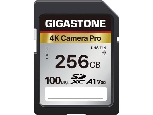 GIGASTONE 256GB SDXC Memory Card 4K Pro Series Transfer Speed Up to 100MB/s Compatible with Canon Nikon Sony Camcorder, A1 V30 UHS-I Class 10 for...