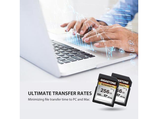 GIGASTONE 256GB SDXC Memory Card 4K Pro Series Transfer Speed Up to 100MB/s Compatible with Canon Nikon Sony Camcorder, A1 V30 UHS-I Class 10 for...