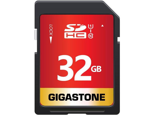 GIGASTONE 32GB SD Card UHS-I U1 Class 10 SDHC Memory Card High-Speed Full HD Video Canon Nikon Sony Pentax Kodak Olympus Panasonic Digital Camera