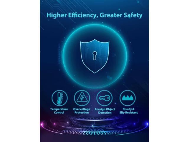 Gigastone Wireless Charger, Qi-Compatible 15W Wireless Charging Pad, Compatible iPhone 15/ 14/ 13 /12 Series, Samsung Galaxy S23/Note 10, AirPods...