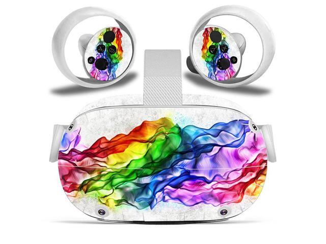 Misskit Vinyl Skin Sticker for Oculus Quest 2 VR Headset Controller PVC Decals Cute Cartoon Wrap Cover for Oculus Quest 2 Accessories
