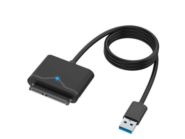 USB3.0 to SATA 3 Hard Drive Cable Adapter, SATA III to USB 3.0 USB A 5Gbps Adapter Cable, External Hard Drive Connector Converter to USB for 2.5...