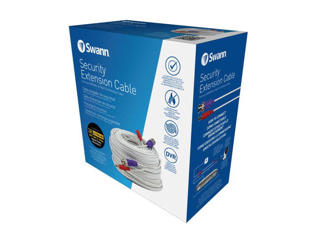 Swann - 200' BNC Extension Cable - White - image 5