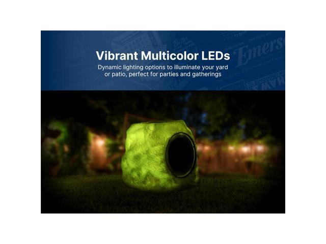 Emerson Rock Party Solar Multicolor LED Bluetooth Speaker