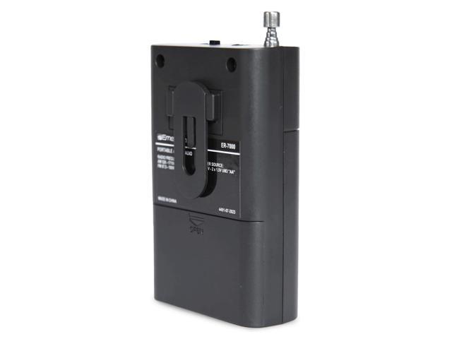 Emerson Portable AMFM Radio with Built-In Speaker and Easy Removable Belt Clip
