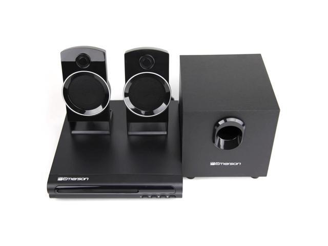Emerson 2.1 Channel Home Theater DVD Player with Speaker Surround Sound System ED-8050 - Black