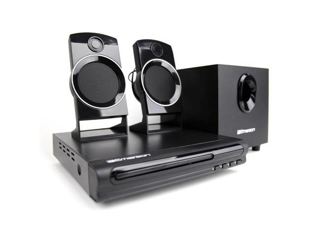 Emerson 2.1 Channel Home Theater DVD Player with Speaker Surround Sound System ED-8050 - Black