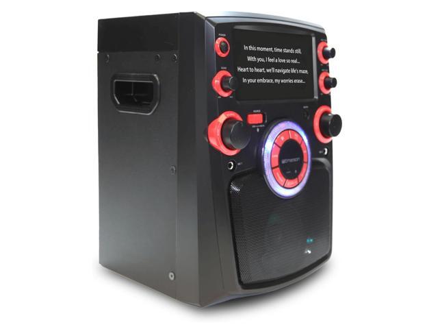 Emerson Portable Bluetooth Karaoke System with 7' LCD Display and Mic Input