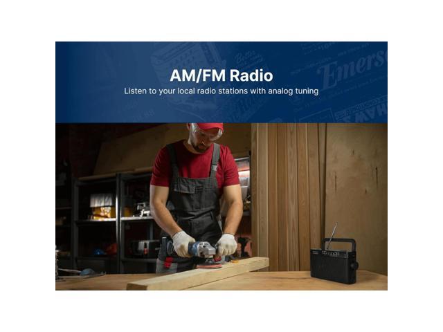 Emerson ER-7004 AM/FM/WB Radio Lightweight Portable Weather Radio with Telescoping Antenna - image 3