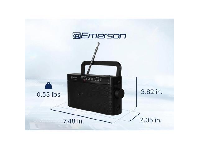 Emerson ER-7004 AM/FM/WB Radio Lightweight Portable Weather Radio with Telescoping Antenna - image 7