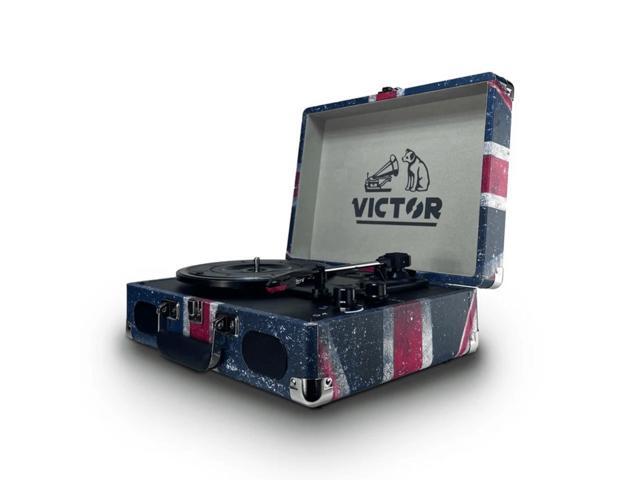 Victor Metro Plus Portable Dual Bluetooth Suitcase Turntable Cherry