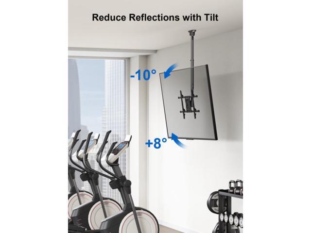 ErgoAV - 43″-75″ Ceiling Mounts for TVs - Black - image 4