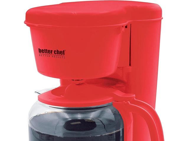 Better Chef 12 Cup Pause 'n Serve Coffee Maker Red