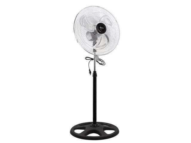 Impress 18-Inch 2-in-1 Chrome Hi-Speed Industrial Oscillating Fan
