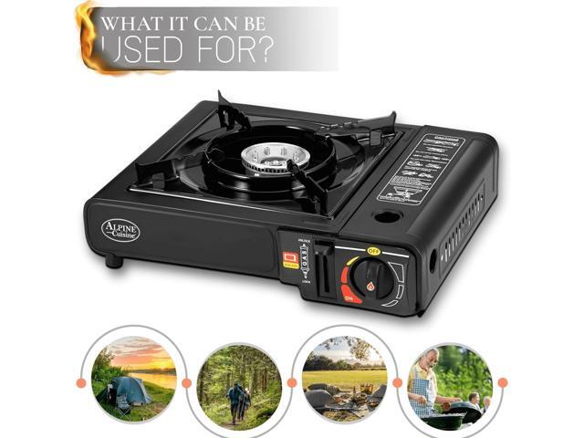 Alpine Cuisine Lightweight Portable Gas Stove for Outdoor and Indoor Cooking