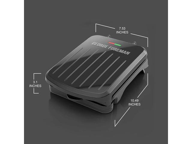 George Foreman 2-Serving Classic Plate Electric Indoor Grill and Panini Press