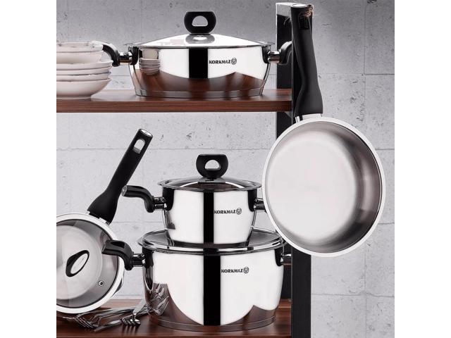 Korkmaz Nora 3.5L Stainless Steel Casserole with Lid