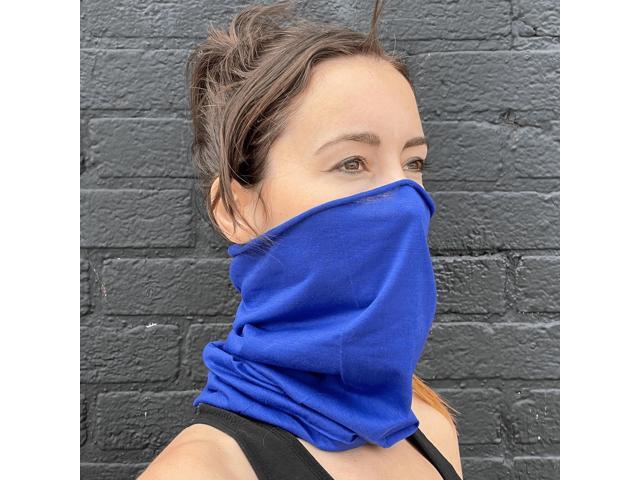 JupiterGear Hemless Neck Gaiter Face Mask for Fishing and Outdoor Activities Blue