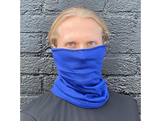 JupiterGear Hemless Neck Gaiter Face Mask for Fishing and Outdoor Activities Blue
