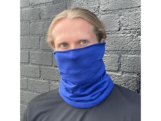 JupiterGear Hemless Neck Gaiter Face Mask for Fishing and Outdoor Activities Blue