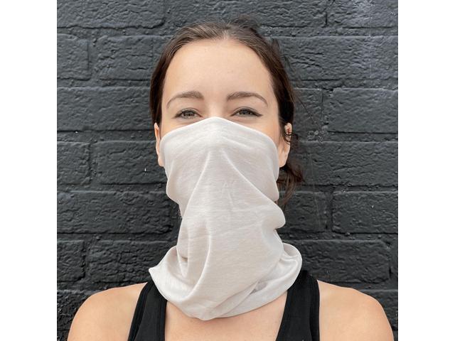 JupiterGear Hemless Neck Gaiter Face Mask for Fishing and Outdoor Activities Gray