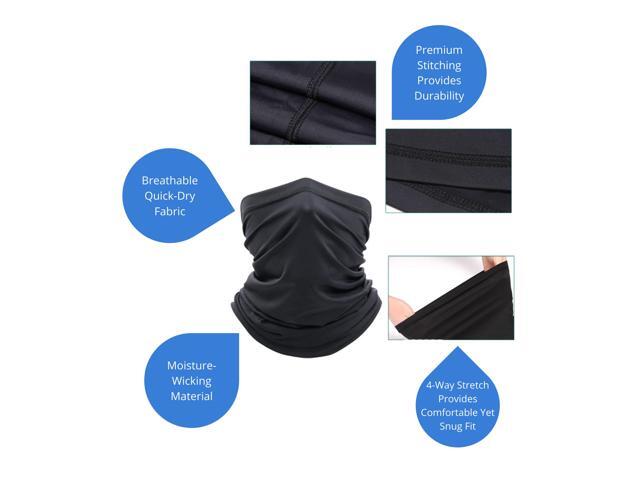 JupiterGear Premium Sports Neck Gaiter Face Mask for Fishing and Other Outdoor Activities Heather Gray