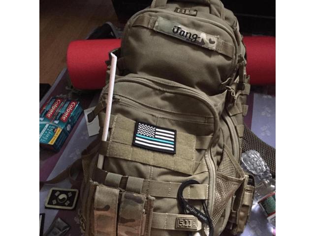 JupiterGear Tactical USA Flag Patch with Detachable Backing Blueline