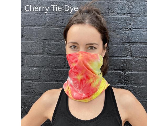 JupiterGear Neck Gaiter Face Mask for Fishing and Other Outdoor Activities Cherry Tie Dye