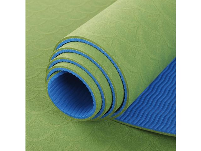 Maji Sports 2-Tone TPE Premium Yoga Mat Green