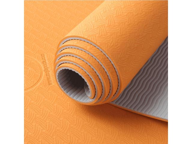 Maji Sports 2-Tone TPE Premium Yoga Mat Orange