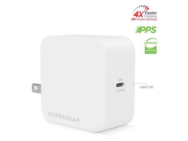 HyperGear SpeedBoost 45W USB-C PD/PPS Laptop Wall Charger with PPS