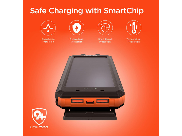 HyperGear SolPro 10K Fast Charge Solar 10000mAh PD Power Bank
